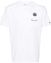 Mc2 Saint Barth - | T-shirt in cotone con tasca e stampa orologio | male | BIANCO | XL - Lyst