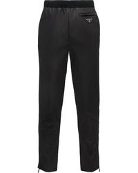 Prada - Gerade Hose Mit Einsätzen - Lyst