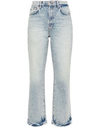 7 For All Mankind - Jean court à bords francs - Lyst