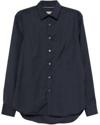 Canali - Long-Sleeve Wool Shirt - Lyst