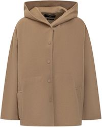 Weekend by Maxmara - Manteau En Laine À Capuche - Lyst
