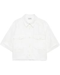 Anine Bing - Edith Cropped Shirt - Lyst
