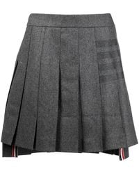 Thom Browne - 4-Bar Stripe Pleated Skirt - Lyst