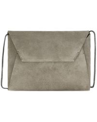 Brunello Cucinelli - Bc Duo Pochette Suede Shoulder Bag - Lyst