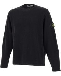 Stone Island - Pull Nervuré À Détail De Patch - Lyst