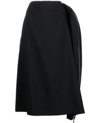 Noir Kei Ninomiya - Zip-detail High-waisted Skirt - Lyst
