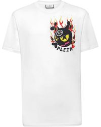 Philipp Plein - T-shirt Met Vlammenprint - Lyst