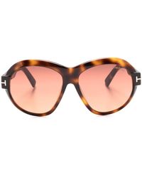Tom Ford - Inger Oversize-frame Sunglasses - Lyst