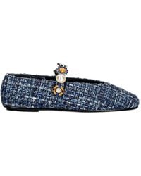 Jeffrey Campbell - Amarissa-2 Embellished Tweed Ballet Flats - Lyst