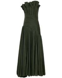 Aje. - Aquiline Ruffled Pleated Dress - Lyst