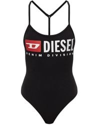 DIESEL - Logo-Print Bodysuit - Lyst