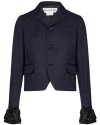 Comme des Garçons - Ruffle-Trimmed Blazer Jacket - Lyst