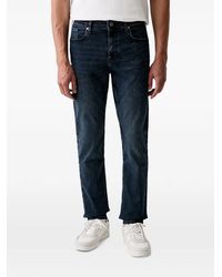 KARL LAGERFELD - Logo-Patch Straight-Leg Jeans - Lyst