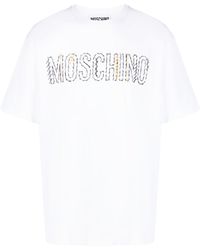 Moschino - T-Shirt Con Ricamo - Lyst