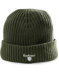 Barbour - Ribbed-Knit Beanie Hat - Lyst