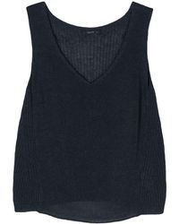 Transit - V-neck Knitted Tank Top - Lyst
