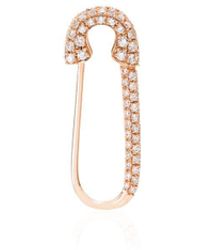 Anita Ko - 18k Safety Pin Diamond Earring - Lyst