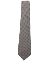 Barba Napoli - Micro-Pattern Silk Tie - Lyst