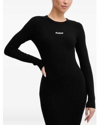 Guess - Long-Sleeve Ribbed Maxi Dress - Lyst