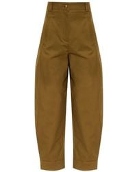 Max Mara - Adorni Contrast-Stitched Cropped Trousers - Lyst
