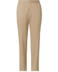 Fabiana Filippi - Montefalco Cotton Zip-Fly Straight Trousers - Lyst