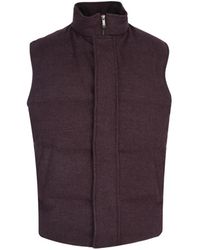 Luciano Barbera - Padded Wool Vest - Lyst