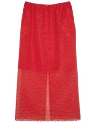 Cecilie Bahnsen - Bala Floral-Lace Midi Skirt - Lyst