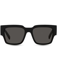 Dolce & Gabbana - Square-Frame Logo-Print Sunglasses - Lyst