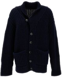 Barena - Pull Boutonné En Maille Épaisse - Lyst