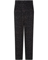 Giorgio Armani - Mélange-Effect Trousers - Lyst