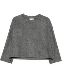 Antonelli - Bead-Embellished Melange-Effect Sweater - Lyst