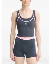 P.E Nation - Forward Ribbed Contrast-Trim Tank Top - Lyst