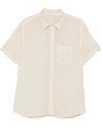 120% Lino - Short-Sleeve Chest-Pocket Shirt - Lyst