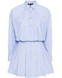 Maje - Striped Cotton Shirtdress - Lyst