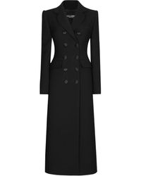 Dolce & Gabbana - Elegante Abrigo De Lana Femenino, Mujer, Talla - Lyst