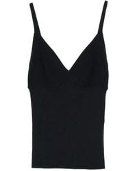 P.A.R.O.S.H. - V-Neck Knit Top - Lyst