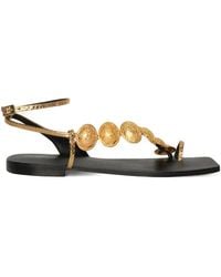 Johanna Ortiz - Dazzling Crest Medallion-Detail Sandals - Lyst