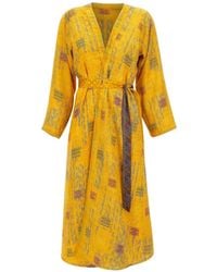 Picus Viridis - Reversible-Abstract Kimono Dress - Lyst