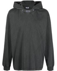 DIESEL - Hoodie À Logo Imprimé - Lyst