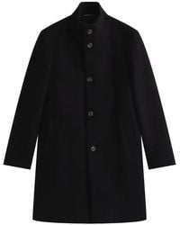 Tommy Hilfiger - Manteau Boutonné À Col Montant - Lyst