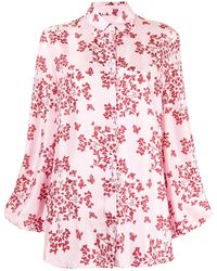 Macgraw - Story Printed Silk Blouse - Lyst
