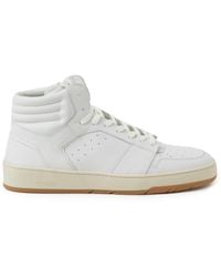 Closed - Panelled Leather High-top Sneakers - Lyst