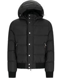 Moorer - Hooded Quilted Bomber Jacket - Lyst