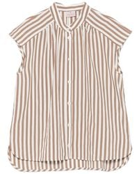 Marella - Saio Mouwloze Gestreepte Blouse - Lyst