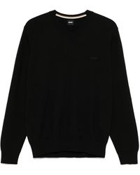 BOSS - Vネック セーター - Lyst