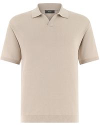 BOGGI - Polo En Maille À Col Ouvert - Lyst
