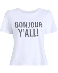 Cinq À Sept - T-Shirt Bonjour Y'All À Ornements - Lyst