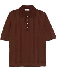 Piacenza Cashmere - Polo de canalé con botones - Lyst