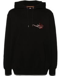 Paul Smith - Logo-embroidered Cotton Hoodie - Lyst