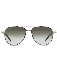 Ferragamo Eyewear - 226 Navigator-Frame Sunglasses - Lyst
